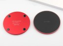 Langaton Qi-laturi 10 W langattomasti lataaville puhelimille Pyöreä alusta ABS-muovista ja metallista Virransyöttö Micro USB:n kautta 7