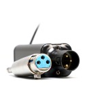 Langaton XLR-lähetin ja -vastaanotin mikrofoneille Kantama jopa 30 m Taajuusalue 40 Hz - 18 kHz Paristokäyttöinen AA Jack-muunnos 4