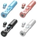 Langattomat nappikuulokkeet musiikin kuunteluun Bluetooth 5.2 Sylinterimuotoinen latauskotelo näytöllä Kotelon akku 400 mAh Kantama 10 5