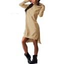 Lange asymmetrische sweater voor dames 5