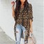 Lange Bluse mit Leopardenmuster 2