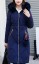 Lange Damen-Winterjacke mit Muster J2323 21