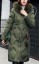 Lange Damen-Winterjacke mit Muster J2323 14