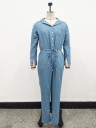 Lange denim-overalls til kvinder G171 3