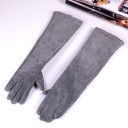 Lange leren dameshandschoenen 5