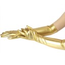 Lange metalliske handsker til kvinder 2