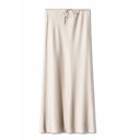 Lange satijnen maxi-rok voor vrouwen, elegante glanzende rok met rechte taille, gladde formele rok voor avondgala, bruiloftsfeest 5