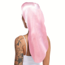 Lange Satin-Schlafmütze, 30 x 66 cm, Seiden-Nachtmütze für Damen mit lockigem Haar, Dreadlocks und Zöpfen, Universalgröße 50-66 cm 10