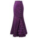 Lange vintage rok voor dames 7