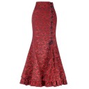 Lange vintage rok voor dames 4