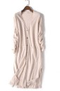 Langer Damenpullover mit Taschen A2184 8