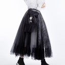 Langer Damenrock mit Petticoat 1