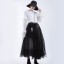 Langer Damenrock mit Petticoat 4