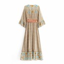 Langes Boho-Kleid mit weiten Ärmeln 3