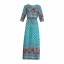 Langes Damenkleid mit Muster 9