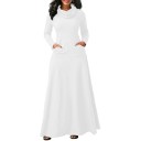 Langes Damenkleid mit Rollkragen 5