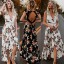 Langes florales Boho-Kleid 1