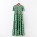 Langes grünes Kleid Erika 1