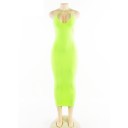 Langes Sommerkleid mit dünnen Trägern 9