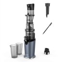 Langsame Saftpresse BioloMix SJ-017 200 W mit Einfüllöffnung 78 mm Kaltpressen Schneckenpressen Dunkelgrau Für ganze Früchte und Gemüse 8