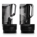 Langsame Saftpresse BioloMix SJ-023 mit Einfüllöffnung 130 mm 250 W Kaltpressen Dreifachfilter Grau Für ganze Früchte und Gemüse 6