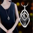 Långt halsband för kvinnor med hänge D53 7