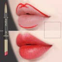 Langtidsholdbar læbestift og lipliner 2-i-1 Mat læbestift og lipliner Vandfast kosmetik 7