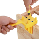 Languette de guidage pour perçage de trous 6/8/10 cm Outil de perçage précis 20x7,5x5,3 cm Accessoire pour perçage droit Guidage de perçage 1