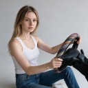 Ľanový poťah na volant 37 až 38 cm v boho štýle s etnickým vzorom Priedušný Bez vnútorného krúžku Pre guľatý aj D volant 6