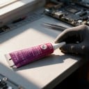 Lanrui K9 Poistopasta 15 ml Tixotropinen Sulamispiste 161 °C Neulapää Violetti Tuubi Komponenttien purkamiseen ja piirilevyjen korjaukseen 8