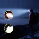 Lanterna frontal LED recarregável com íman 8,3 x 4,1 x 3,2 cm Lanterna frontal à prova de água com USB C rotação de 90° Lanterna resistente 3