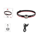 Lanterna frontal mini LED USB C recarregável 4 níveis de brilho 670 lm IPX5 À prova de água Leve com faixa elástica 2