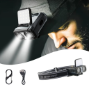 Lanternă frontală reîncărcabilă cu putere de 900 lm IP66 USB C 1500 mAh 5 moduri de iluminare Roșu intermitent Curea elastică Lanternă frontală 6