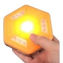 Lanterna LED de Emergência Portátil 1 un. Recarregável por USB Magnética 11,3 x 10,1 cm Hexagonal À Prova de Água Laranja Para Estrada e Carro 6