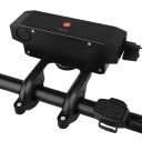 Lanterna LED para bicicleta com buzina 130 dB 19 x 4 x 5,1 cm 2000 mAh Powerbank USB-C 8 LED 20 SMD 6 modos IP44 Controlo remoto 3