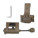 Lanterna LED para capacete com 3 modos de iluminação Duração da bateria 100 minutos Iluminação de segurança compacta Sem bateria Adequada para ciclismo e caminhadas 3