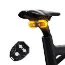 Lanterna traseira para bicicleta com LED 30 lm carregamento USB 3 modos controlo remoto pisca-pisca para selim 8,5 x 14 x 4 cm sinalização 2