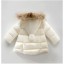 Lányok téli kabát kapucnival J1907 4