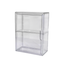 Läpinäkyvä akryylivitriini hyllyllä 27 x 14 x 36 cm Suojalaatikko kokoelmiin ja figuureihin Läpinäkyvä vitriini mallien esittelyyn 1