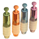 Läpinäkyvä pisteellinen kaksipuoleinen teippi 6 mm käsikäyttöisellä applikaattorilla, vaihdettavat täytteet, luova tekeminen ja toimistotarvikkeet 1