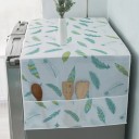 Läpinäkyvä valkoinen pölysuojus värikkäällä höyhenkuviolla 130 x 54 cm Suojava PEVA-kansi sivutaskuilla Vedenpitävä kansi 3