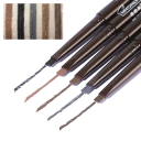 Lápis de sobrancelhas à prova de água com duas pontas Lápis de maquilhagem de sobrancelhas com escova Modelação precisa Duração 7