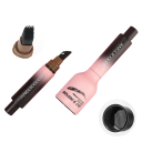 Lápis líquido à prova de água para sobrancelhas 1,5 ml Textura cremosa Contra borrões Aplicação precisa Resultado duradouro Acessório 9