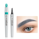 Lápis líquido à prova de água para sobrancelhas 12,8 cm com 4 pontas para acabamento preciso das sobrancelhas 1 g Efeito natural 8