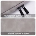 Laptop tok 14,1-től 15,4 hüvelykig Eko bőrből dupla cipzárral 36,5 x 26 x 2,2 cm Vízlepergető MacBook Prohoz 8