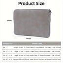 Laptop tok 14,1-től 15,4 hüvelykig Eko bőrből dupla cipzárral 36,5 x 26 x 2,2 cm Vízlepergető MacBook Prohoz 9