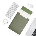 Laptophoes 12 tot 13,3 inch MacBook Air en Pro 13 M1 M2 33,5 x 25,4 cm Waterdicht kunstleer Muismat 14