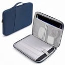 Laptophoes 13 inch met handvat en voorvak 35 x 25,4 cm Gevoerde nylon hoes met rits Voor MacBook Air en Pro 8