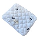 Laptophoes 13 tot 14 inch Gequilt met geborduurde strikjes 35 x 26 cm Pluche voering Voor MacBook 13 en 14 4