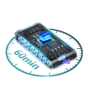 Laresar V7 akku musta 8-soluinen akku imurille tehokas ladattava akku hiljaisella toiminnalla ja lämpötilankestävyyden kanssa jopa 105 ℃ 5